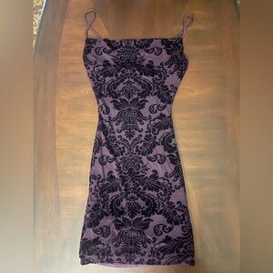 Windsor Purple Velvet Bodycon Mini Dress - Brand New w/Tags